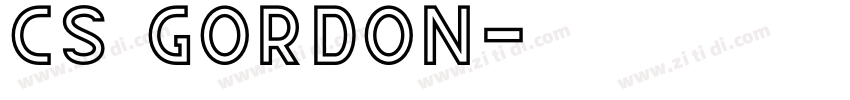 CS GORDON字体转换
